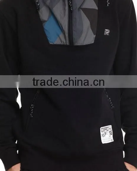 Custom Men Zipper Chimney Collar Sweatshirt photo-2