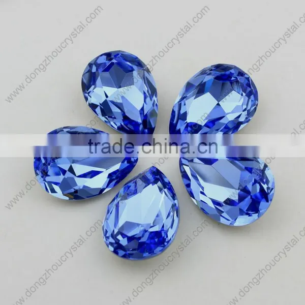 K9 Crystal Drop Colorful Crystal Fancy Stone For Wedding Dresses photo-3