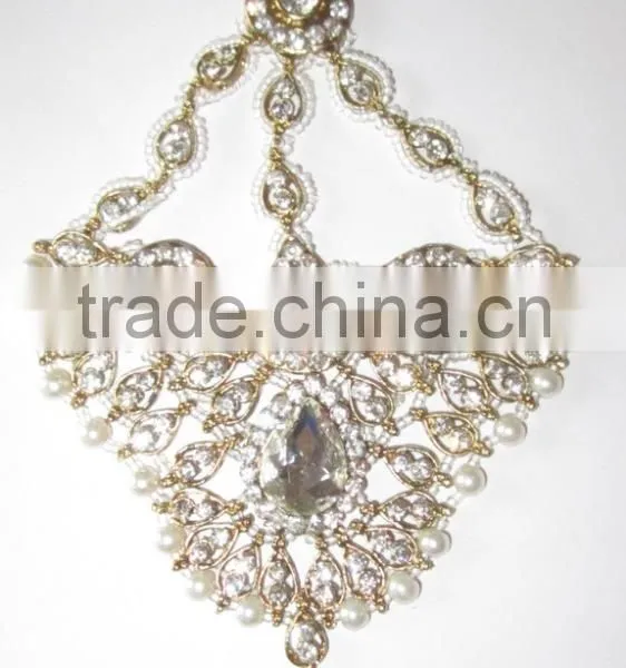 JHOOMAR JHUMAR Side Passa TIKA PEARL Crystal Hair Accessory photo-2