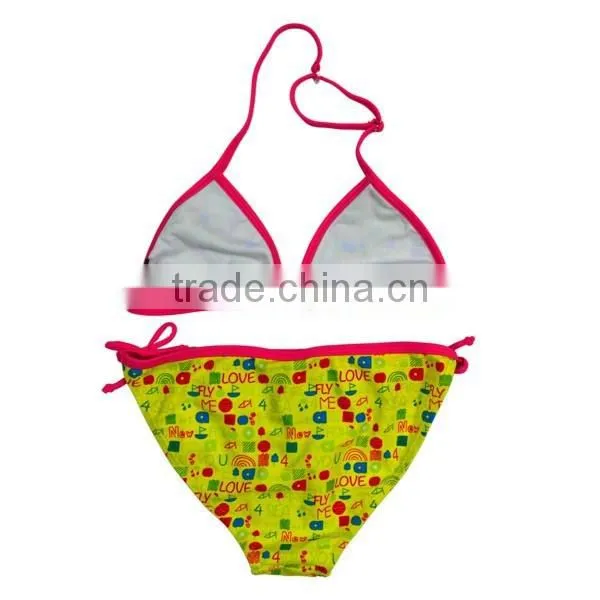 China Wholesale Children Cute Printed Micro Bikini photo-3