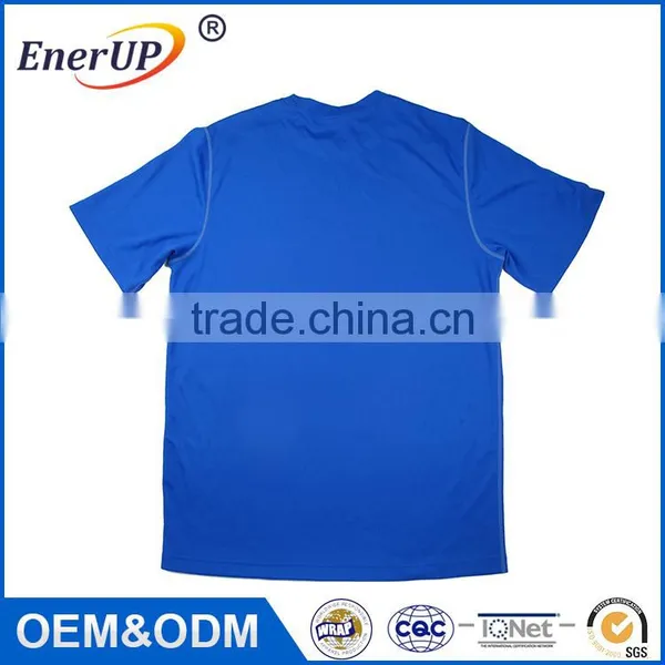 Men Clothing Sport Wear Gym Moisture Wicking Antibacterial Plain t Shirt Wholesale photo-6