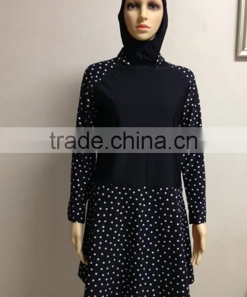Woman Colorful Muslim Islamic Hijab Swimwear photo-3