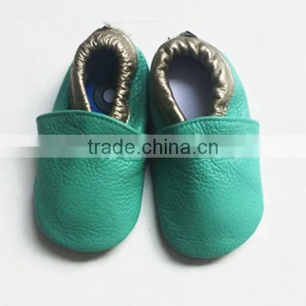 2015 Hot Selling Genuine Leather Baby Moccains Rubber Sole Moccasins photo-2