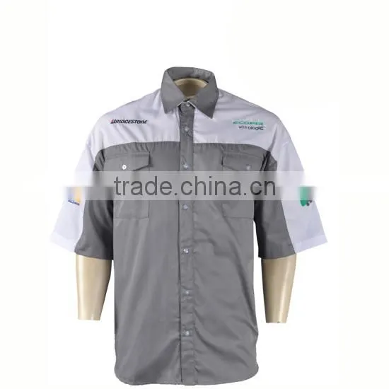 Dry Fit Short Sleeves Mechanic Work Shirts for Men photo-5