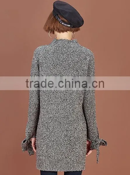 Ladies Latest Fashion High Quality Long Chunky Organic Wool Sweaters With Wholesael Price photo-3