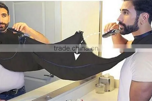 100% Nylon Bib Catcher in Mirror,shaving Beard Bib Apron for Man ,Good Quality Beard Cape photo-5
