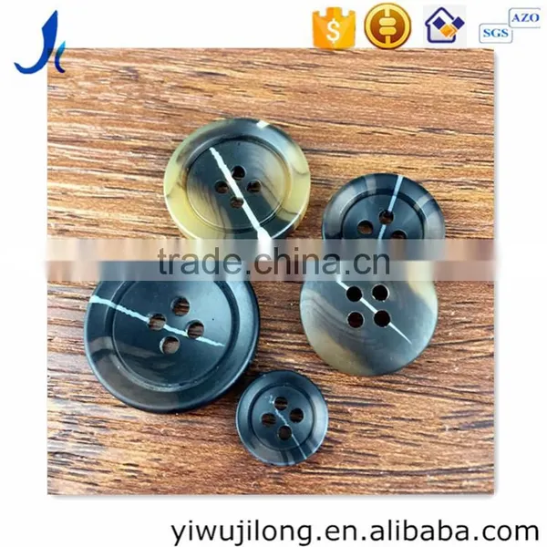 High-grade resin pattern button