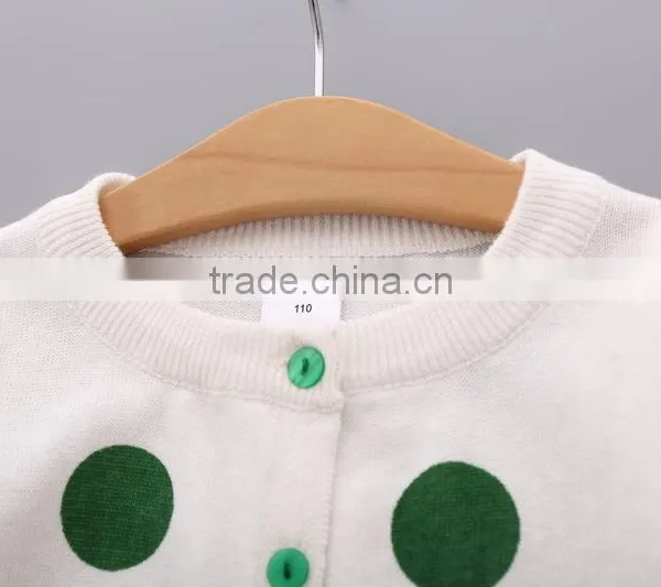 Children Clothing Tops Design Woolen Hand Knit Neck Sweater for Girls photo-4