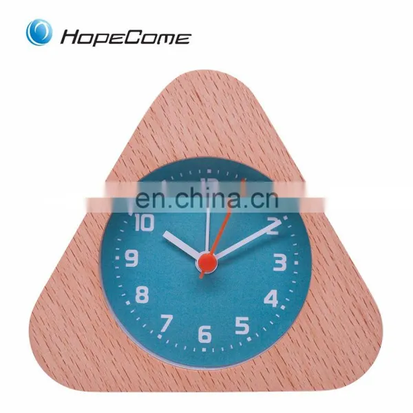 DIY Design Table Alarm Clock With Sound Wood photo-6