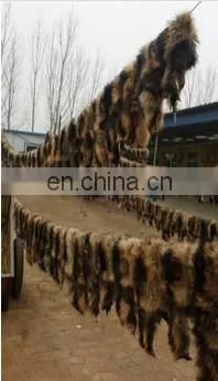 White Raccoon Fur Skin, Fur Skin for Women's Clothing, Raccoon Fur Skin for Garment photo-4