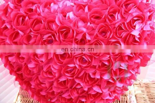 HI CE Latest Valentine's Day Gift Red Rose Silk Fabric Heart-shaped Wedding Stage Decoration photo-6