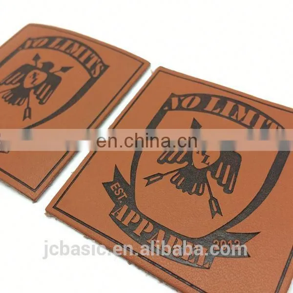 Jeans pu Patch Custom Embossing Logo Leather Labels for Bags/hat photo-4
