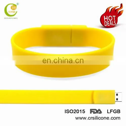 Promotion Gift Christmas Present Colorful Silicon Wristband/ Bracelet Usb Flash Drive photo-2