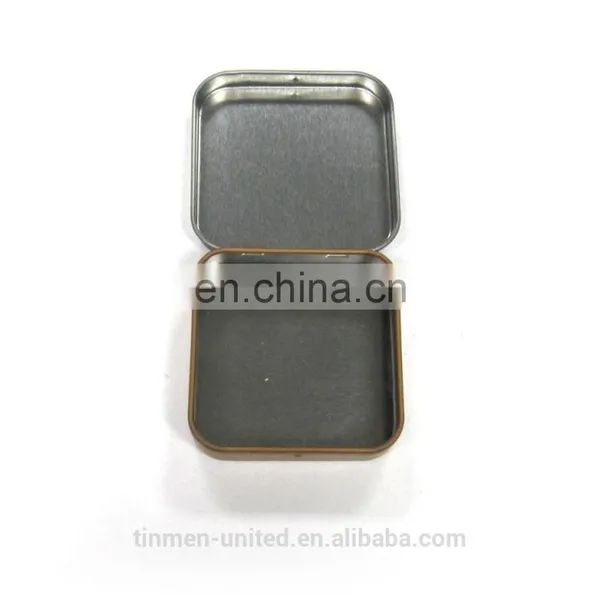 Vintage Mini Square Card Tin Box,tin Packaging for Card photo-2