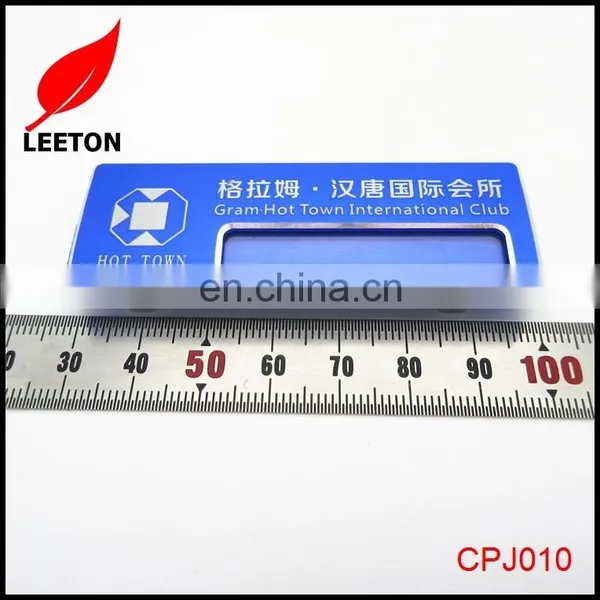 Plastic Reusable Hotel Name Badge Holder With Pin