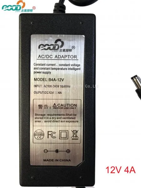 12V 5A 60W SLIM POWER SUPPLY ADAPTER -MEAN WELL photo-2