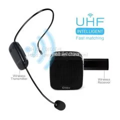 U9 UHF Wireless Teacher Headset Microphone and Receiver Set for Amplifier or Speakers photo-3