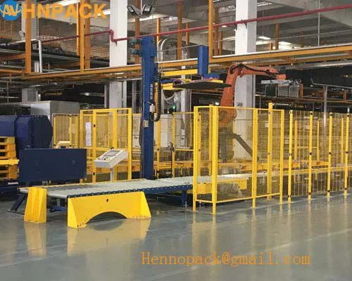 Hennopack Multiple Size Automatic Plastic Empty Pallet Magazine Dispenser Machine With CE Approved photo-2