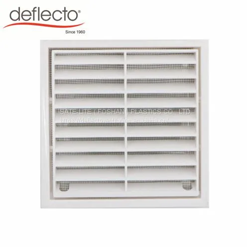 ABS Square Fixed Blade Air Vent Cover Wall Vent Grille fitting Round Rectangular Duct