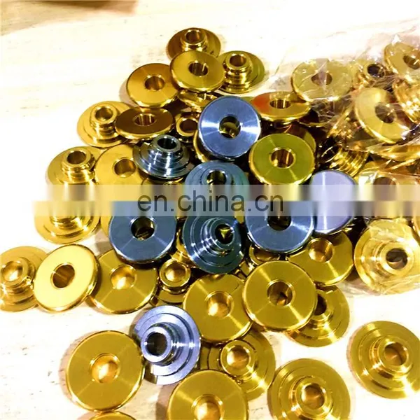 Racing Performance Spare Parts Custom High Quality Golden Gold Ti Retainers GR5 Material Titanium Retainer photo-5