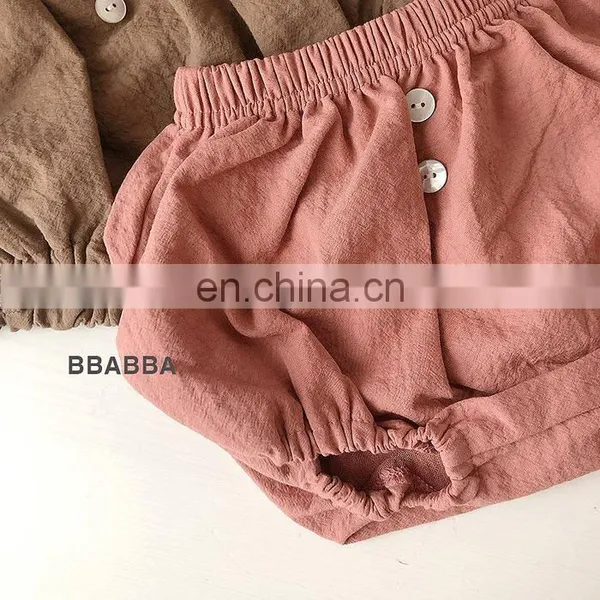 Toddler Muslin Cotton Shorts Baby Linen Shorts Newborn Baby Clothing on Sale photo-2