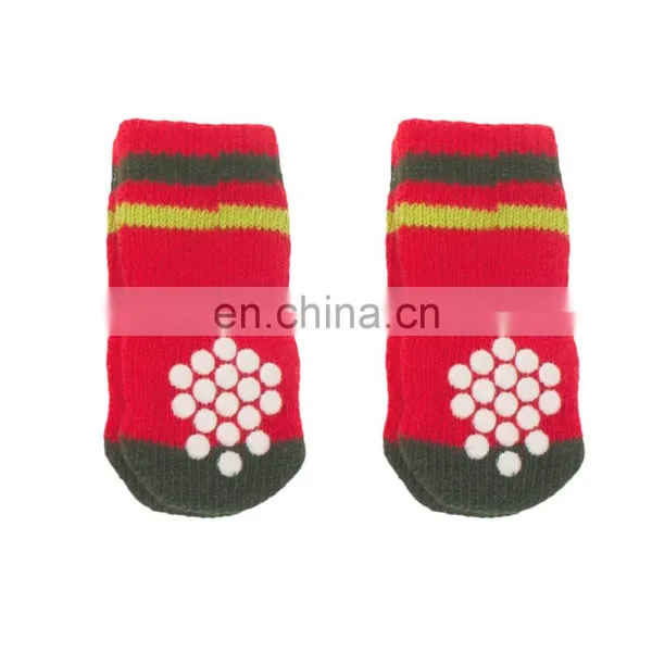 Wholesale Factory Manufacturer Christmas Anti Slip Pet Dog Cat Socks photo-3