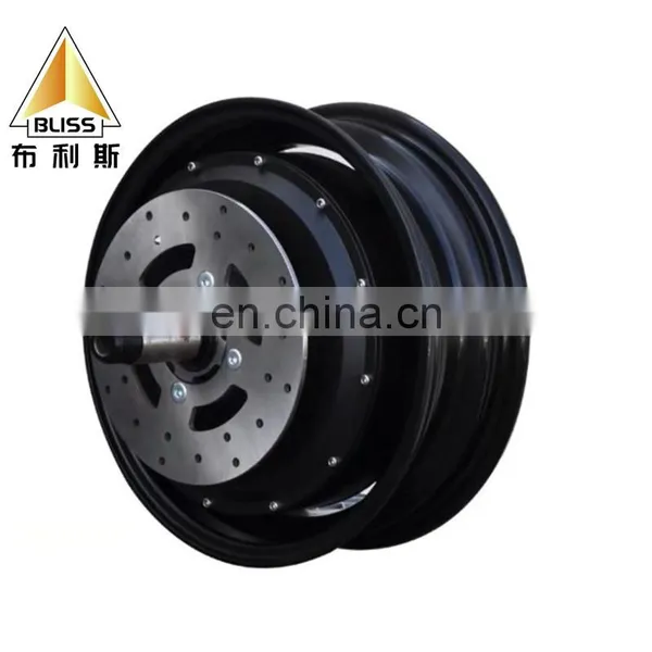 12 Inch Unilateral Shaft Split High Power Brushless DC Hub Electric Four Wheeler Tricycle 48V Gear Motor 3000W Electric Scooter photo-5
