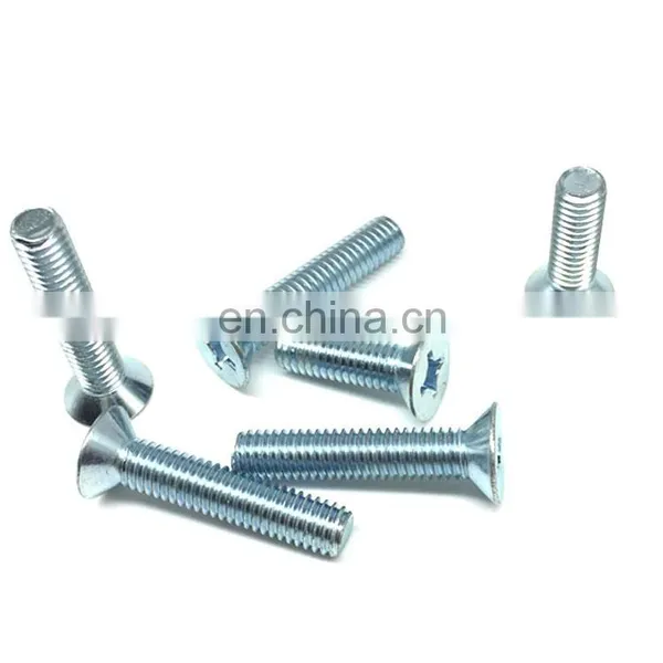 GB819 Stainless Steel Carbon Steel Cross Flat Head Machine Screw photo-2