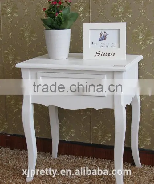 Bedroom Furniture Classic White MDF Bedside Table/cabinet photo-5