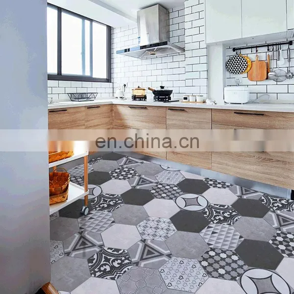 Nordic Small Brick Hexagonal Tile Bathroom Wall Brick Kitchen Non-slip photo-3