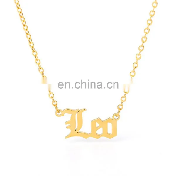 Fall 2020 Fashion Personalized Stainless Steel Custom Name Jewelry Custom Letter Women Pendant Necklace photo-5