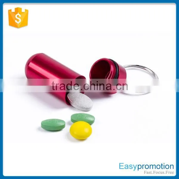 Hot Promotion Aluminum Pill Bottle Keychain Wholesale photo-4