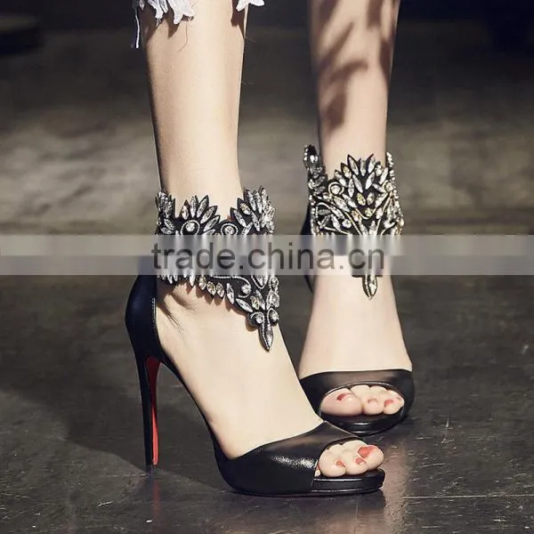 C71695A Sexy Gold Women Party Wear Shoes Wedding Shoes Bridal photo-4