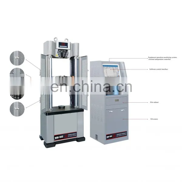 WE-300 300KN 30Ton Tensile Tester With Preload Testing Rig Load Cell Display photo-4