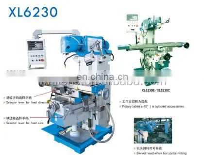 Table Milling Machine XL6230 and XL6230C Universal Milling Machine Vertical Mill With CE Standard photo-2