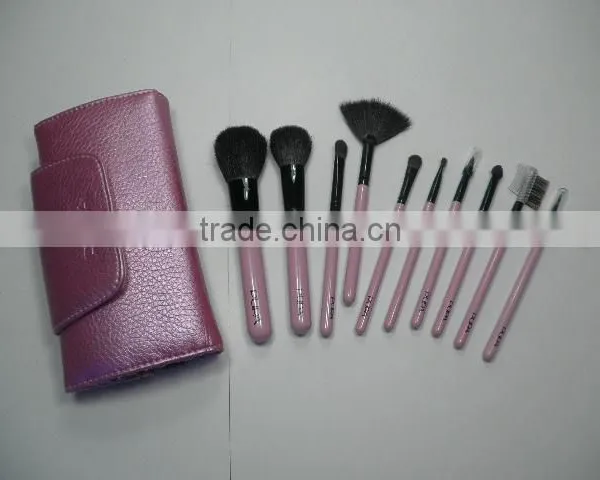 Professional Soft Cosmetic Makeup Brush Set 10 Piece