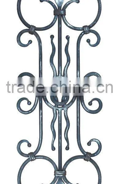 GYD-15Ba114 Wrought Iron Gate and Stone Balcony Railing Floral Ornaments photo-3