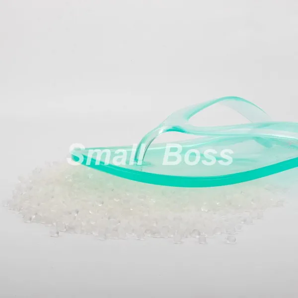 Footwear Pvc Shoes Soft Bottom Flat Ladies Jelly Sandals PVC Compound Granules
