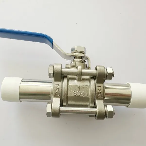 304 Chemical/Food/Pharmaceutical High Pressure Ball Valve With PTFE Seals for Chemical Processing