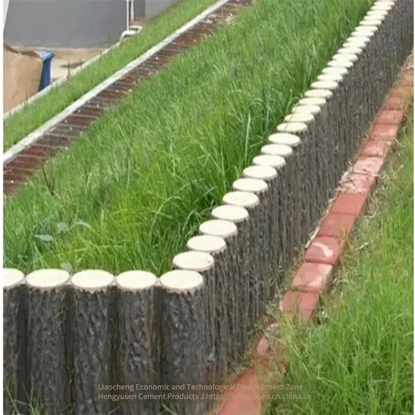 Cement Imitation Tree Vine Railing, Pond Fence, Ecological Irregular-shaped Vine Railing, Landscape Imitation Wood Grain Guardrail photo-5