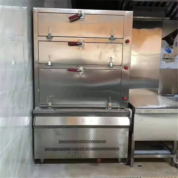 Gas Steam Rice Cabinet, Seafood Steam Cabinet for Steaming Fish, Steam Bun and Rice Steamer, 10-tray Steam Box for Canteen Kitchens photo-2
