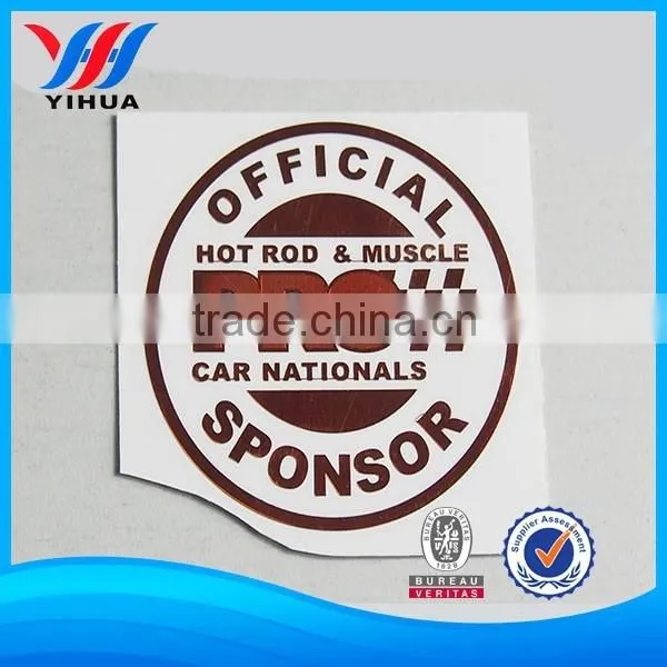 Custom High Quality Metal Chrome Silver Sticker Electroformed Logo 0.05mm Thickness photo-2