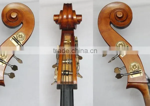 3/4 Fully Solid Round Top Handmade Carved Double Bass/upright Bass photo-6