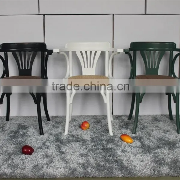 RCH-1522 High Quality Dining Furniture White Windsor Armchair photo-3