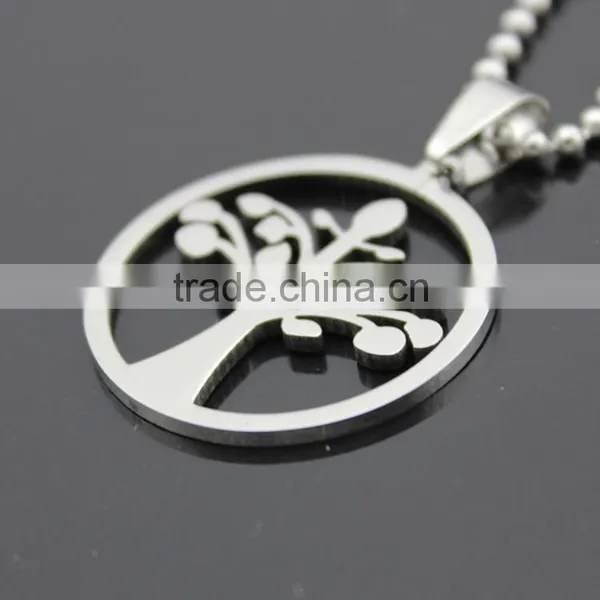 Stainless Steel Tree of Life Pendant Necklace photo-4