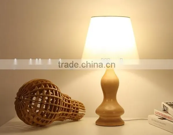 LED Wood Table Light JK-879-16 Study Desk Bedroom Decoration LED Wood Table Lamp photo-3