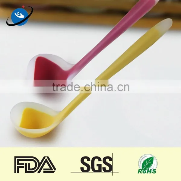 Heat Resistant Kitchen Big Soup Spoon Silicone Ladle