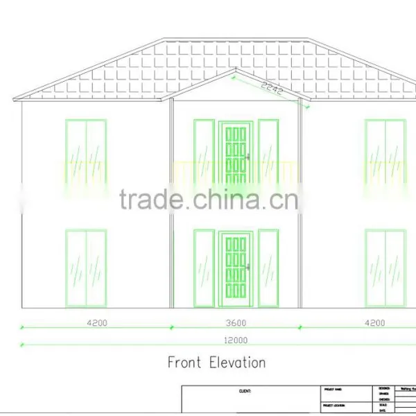 2016 Light Steel Two Bedroom Prefabricated House,factory Fancy Fashion House,Portable Prefab Modular Guest photo-3