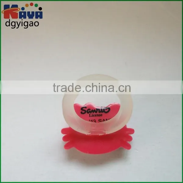 OEM Plastic Tiger Finger Ring, Animal Finger Ring,PVC Cartoon Anime Finger Ring photo-3
