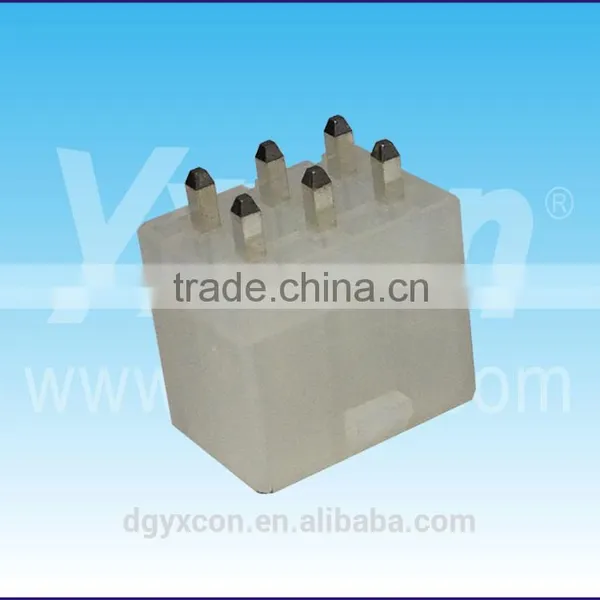 High Quality 4.20mm Pitch 6 Pin 180 Degree Dual Row Wafer Connector photo-3